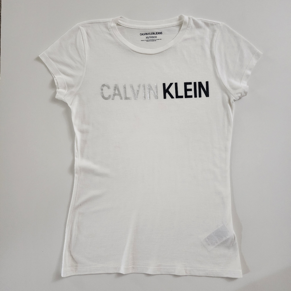 Calvin Klein White T-Shirt Size XS